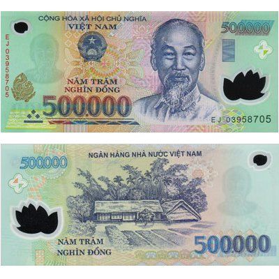 tờ tiền mệnh giá 500 nghìn Việt Nam đồng