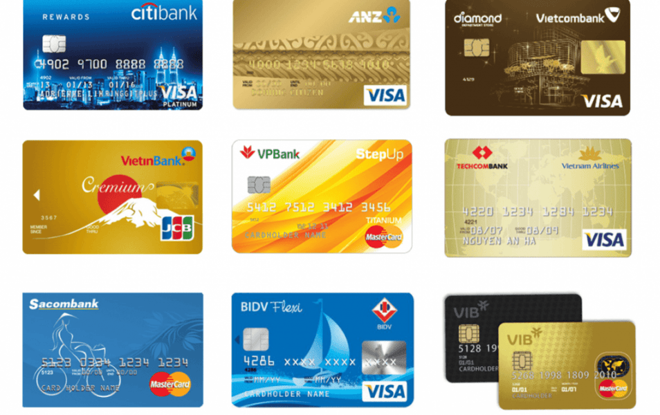 Danh sách các loại thẻ tín dụng nhiều ưu đãi nhất