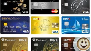 các loại thẻ tín dụng tại BIDV