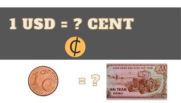 1 cent bằng bao nhiêu tiền Việt Nam
