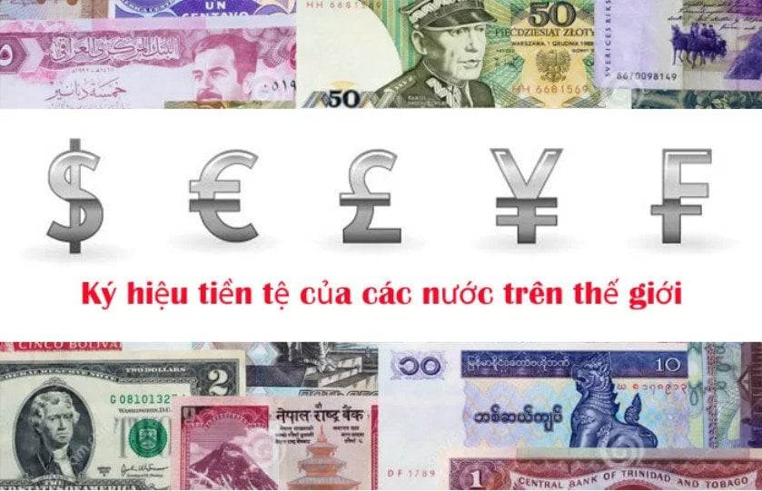 Ký hiệu đơn vị tiền tệ của các nước - Tìm hiểu về các ký hiệu tiền tệ trên thế giới
