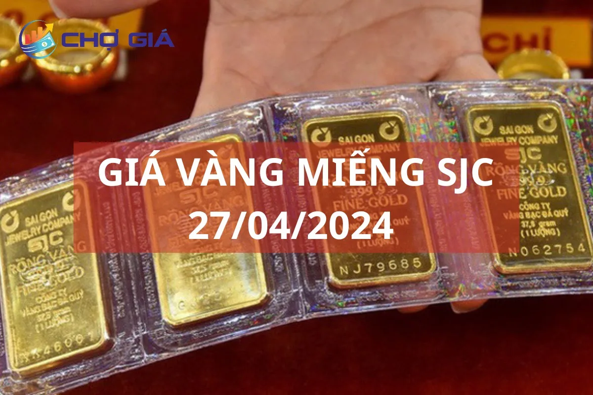 Giá vàng miếng SJC 27/04 lập đỉnh lịch sử, vượt 85 triệu đồng/lượng 1 gia vang mieng sjc 27 04 2024