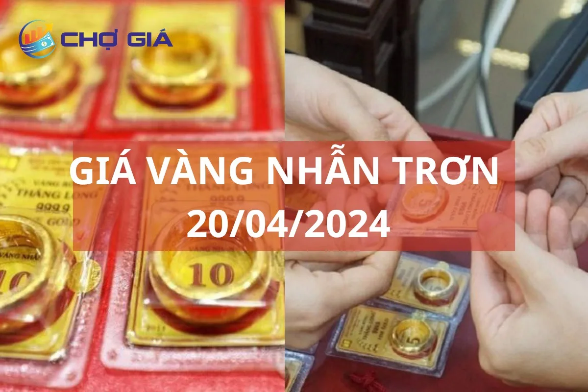Giá vàng nhẫn trơn 20/04 trụ vững trên mốc 77 triệu đồng/lượng 1 gia vang nhan tron 20 04 2024