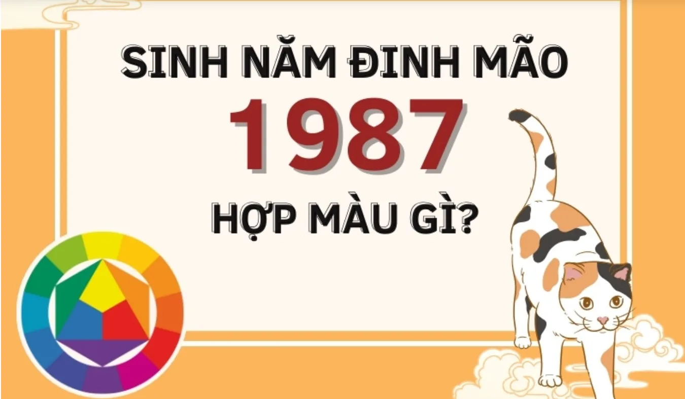 Tuổi Đinh Mão 1987 hợp màu gì trong năm %nam% 2 tuoi dinh mao hop mau gi