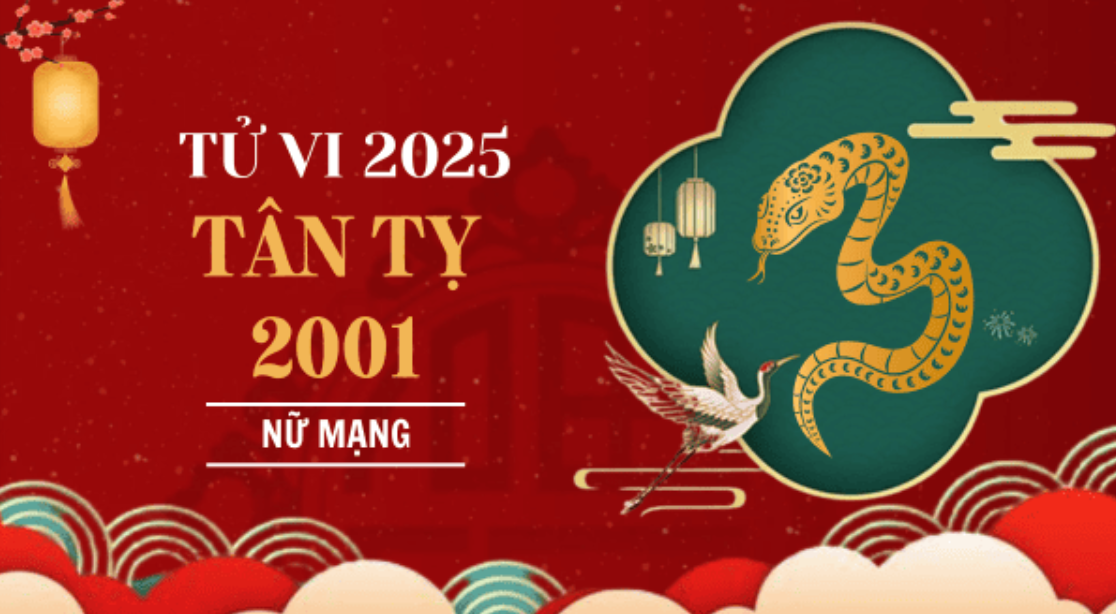 Tử vi tuổi Tân Tỵ 2001 năm 2025 & 4 lưu ý quan trọng 7 tu vi tan ty nu mang 2025