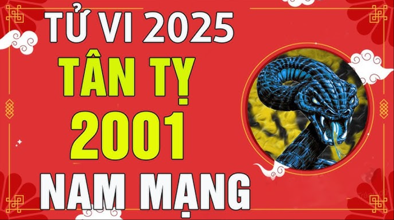 Tử vi tuổi Tân Tỵ 2001 năm 2025 & 4 lưu ý quan trọng 6 tu vi tuoi tan ty 2001 nam 2025 nam mang