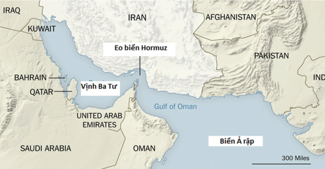 Thị trường dầu mỏ sẽ ra sao nếu eo biển Hormuz bị đóng cửa? 3 ban do khu vuc eo bien hormuz